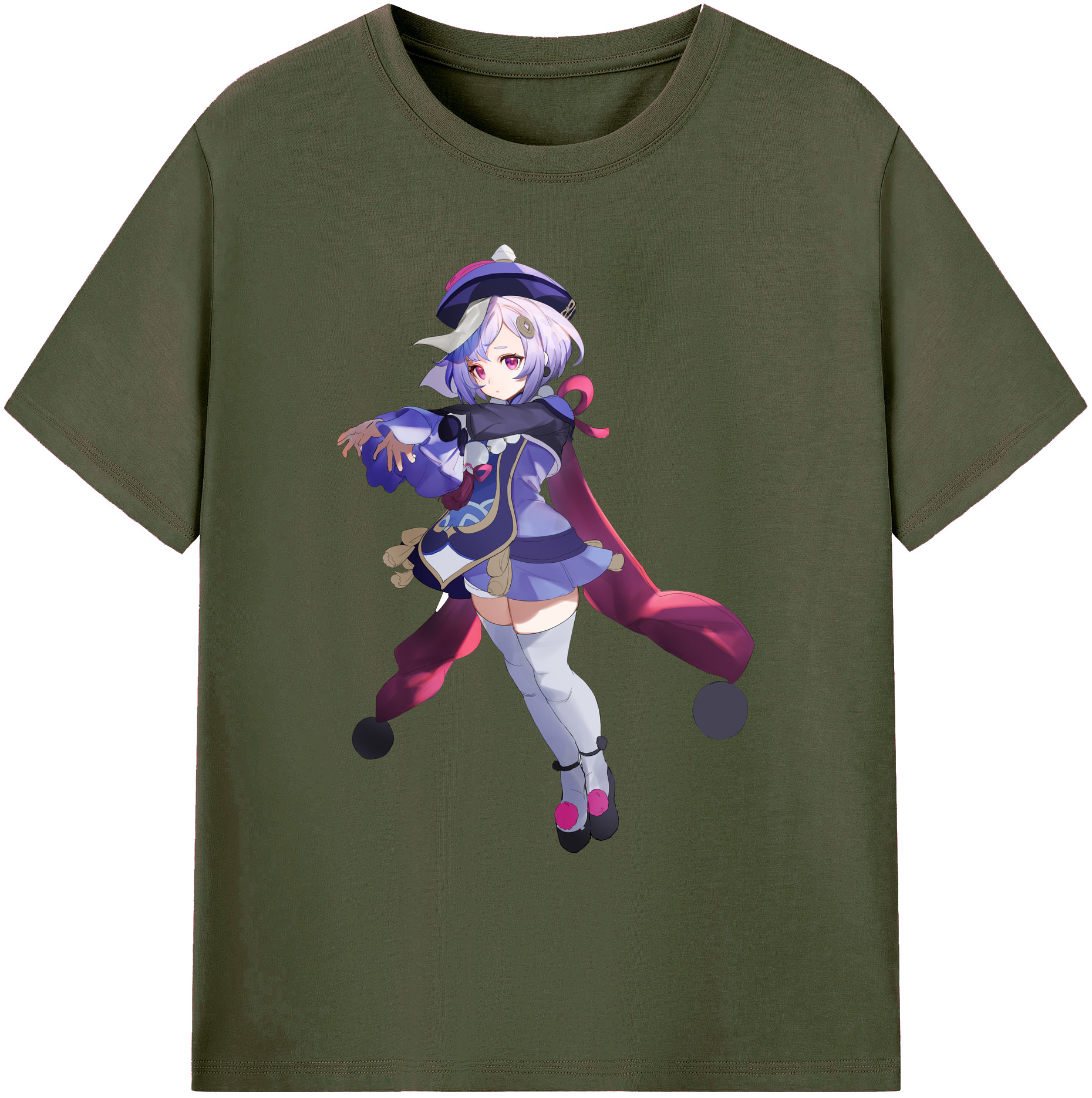 げんし神 七七 なな  genshin Nana 綿100％ メンズ半袖Tシャツ｜肌触りやわらか＆通気性